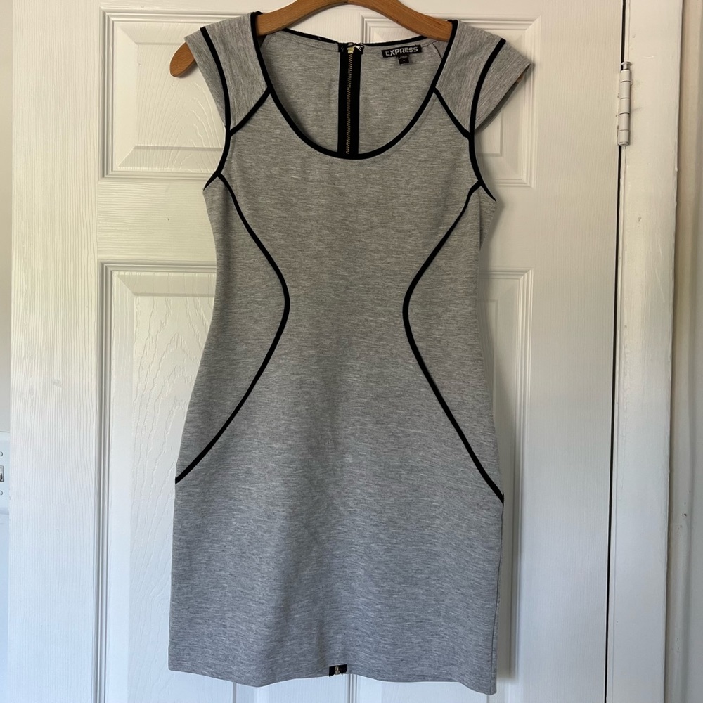 Express Grey Work Dress